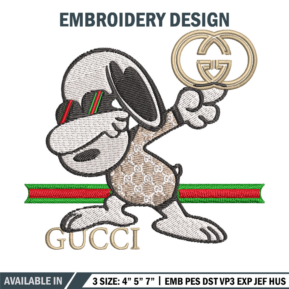 Dog cute gucci Embroidery Design, Gucci Embroidery, Embroidery File, Logo shirt, Sport Embroidery, Digital download..jpg