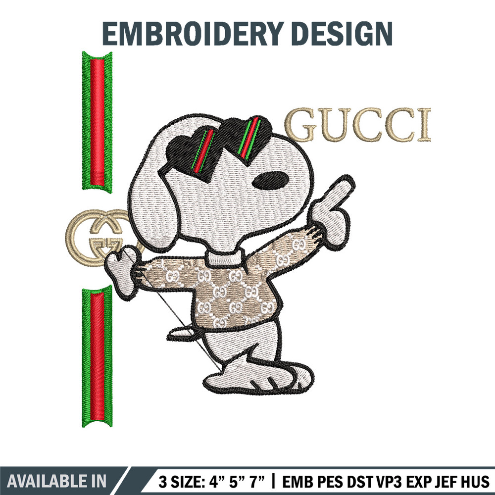 Dog gucci Embroidery Design, Gucci Embroidery, Embroidery File, Logo shirt, Sport Embroidery, Digital download..jpg