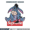 Eeyore Supreme Embroidery design, Eeyore Supreme Embroidery, cartoon design, Embroidery File, Instant download..jpg