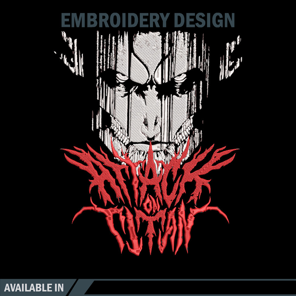 Eren poster Embroidery Design, Aot Embroidery,Embroidery File, Anime Embroidery, Anime shirt,Digital download..jpg