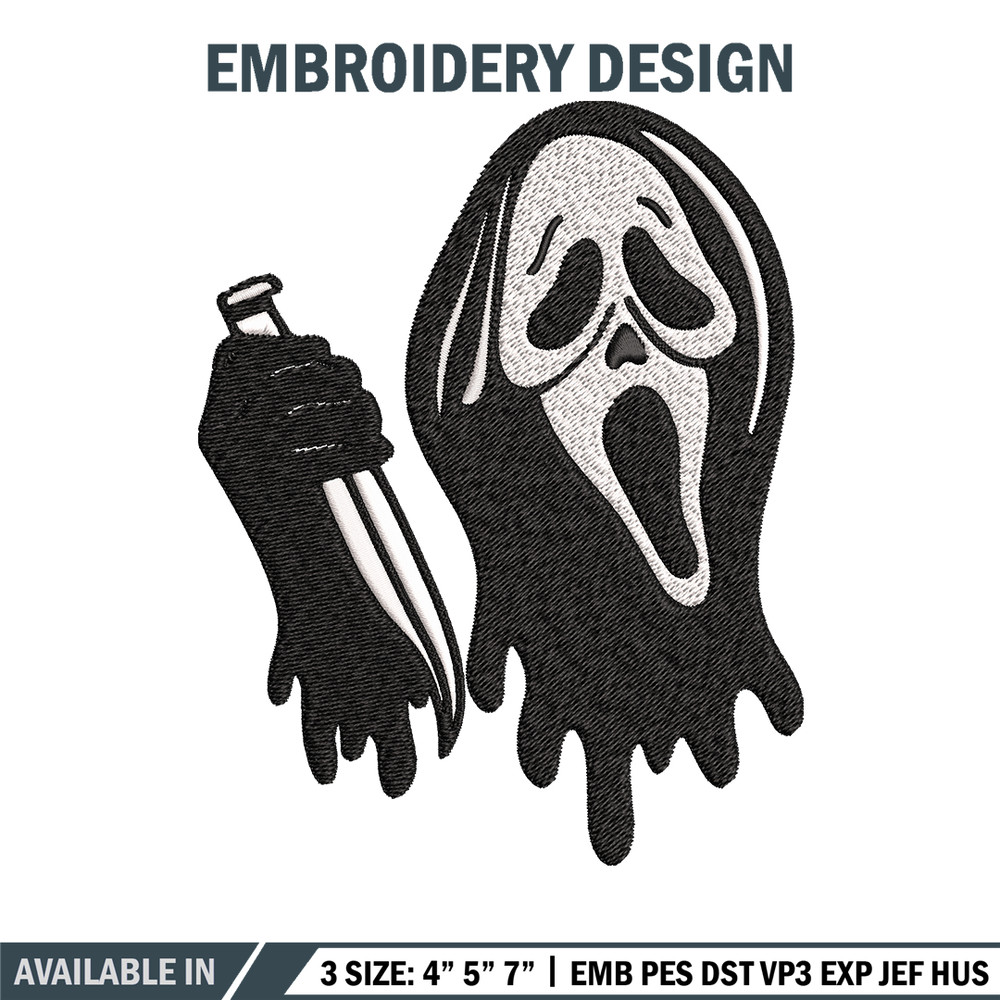 Ghost face knife Embroidery design, Horror Embroidery, Embroidery File, logo design, logo shirt, Digital download..jpg