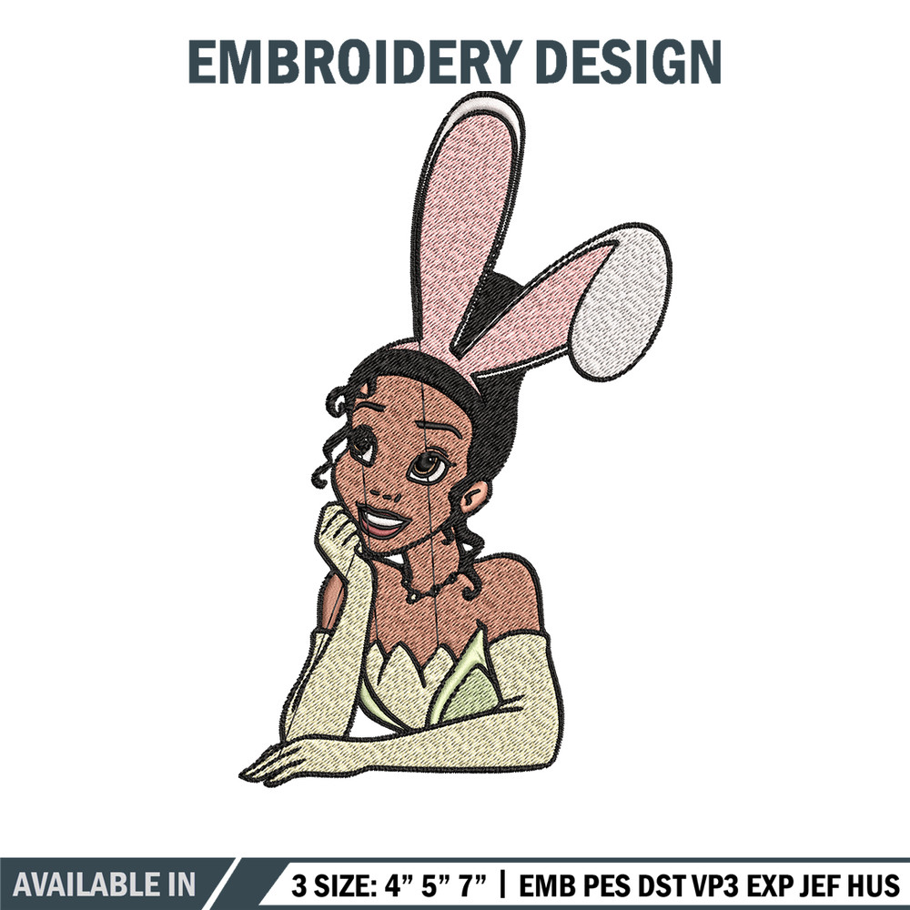 Girl bunny Embroidery design, Girl bunny Embroidery, Cartoon design, Embroidery File, logo shirt, Digital download..jpg