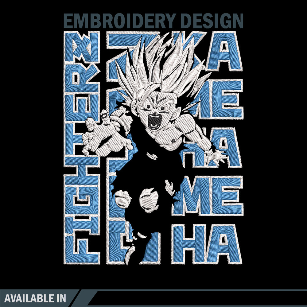Gohan poster Embroidery Design, Dragonball Embroidery, Embroidery File, Anime Embroidery, Anime shirt, Digital download.jpg