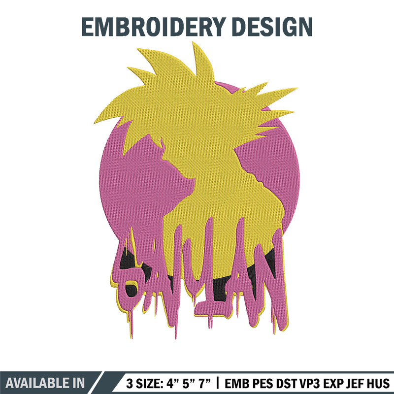 Goku circle Embroidery Design, Dragonball Embroidery, Embroidery File, Anime Embroidery, Anime shirt, Digital download.jpg