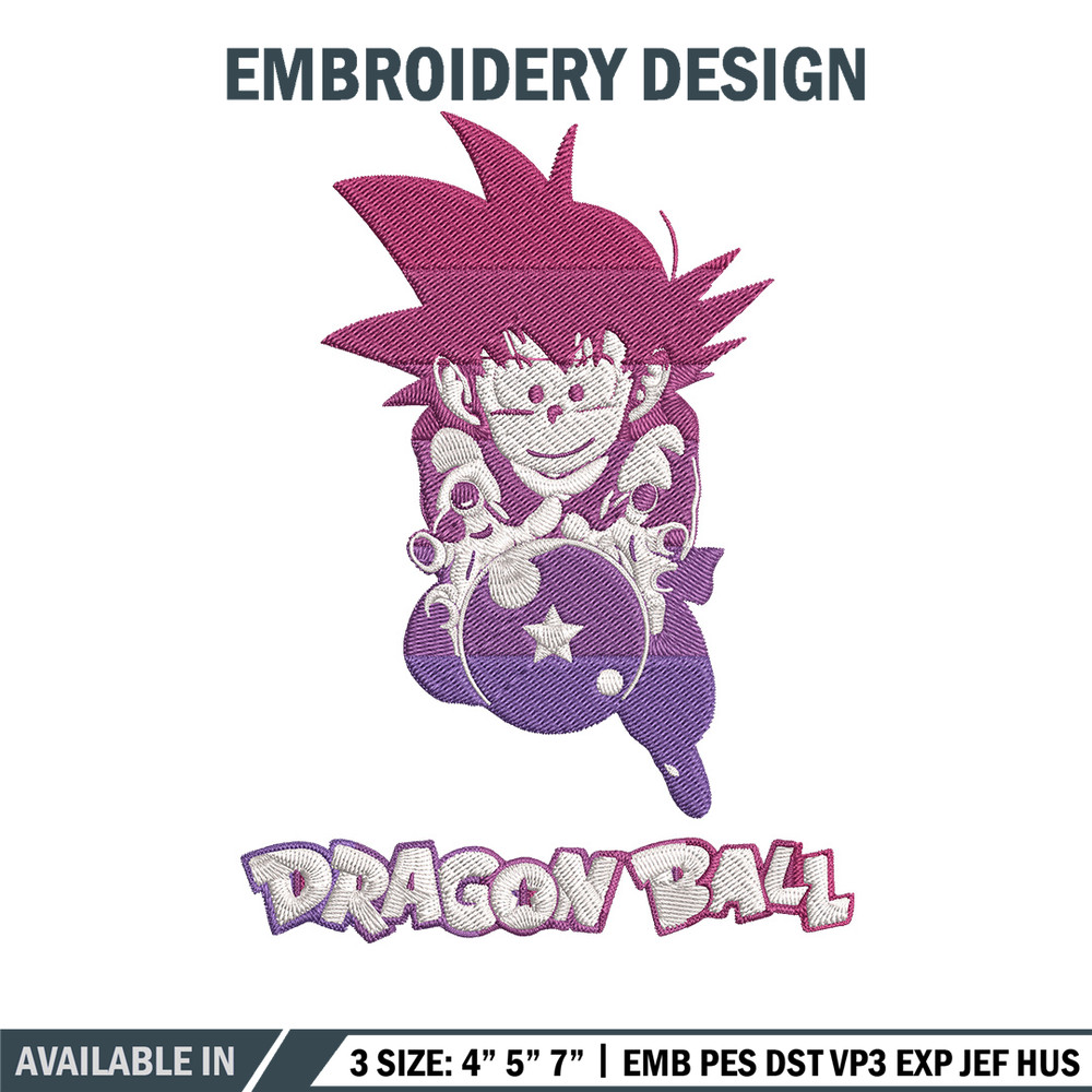 Goku kid Embroidery Design, Dragonball Embroidery, Embroidery File, Anime Embroidery, Anime shirt, Digital download..jpg