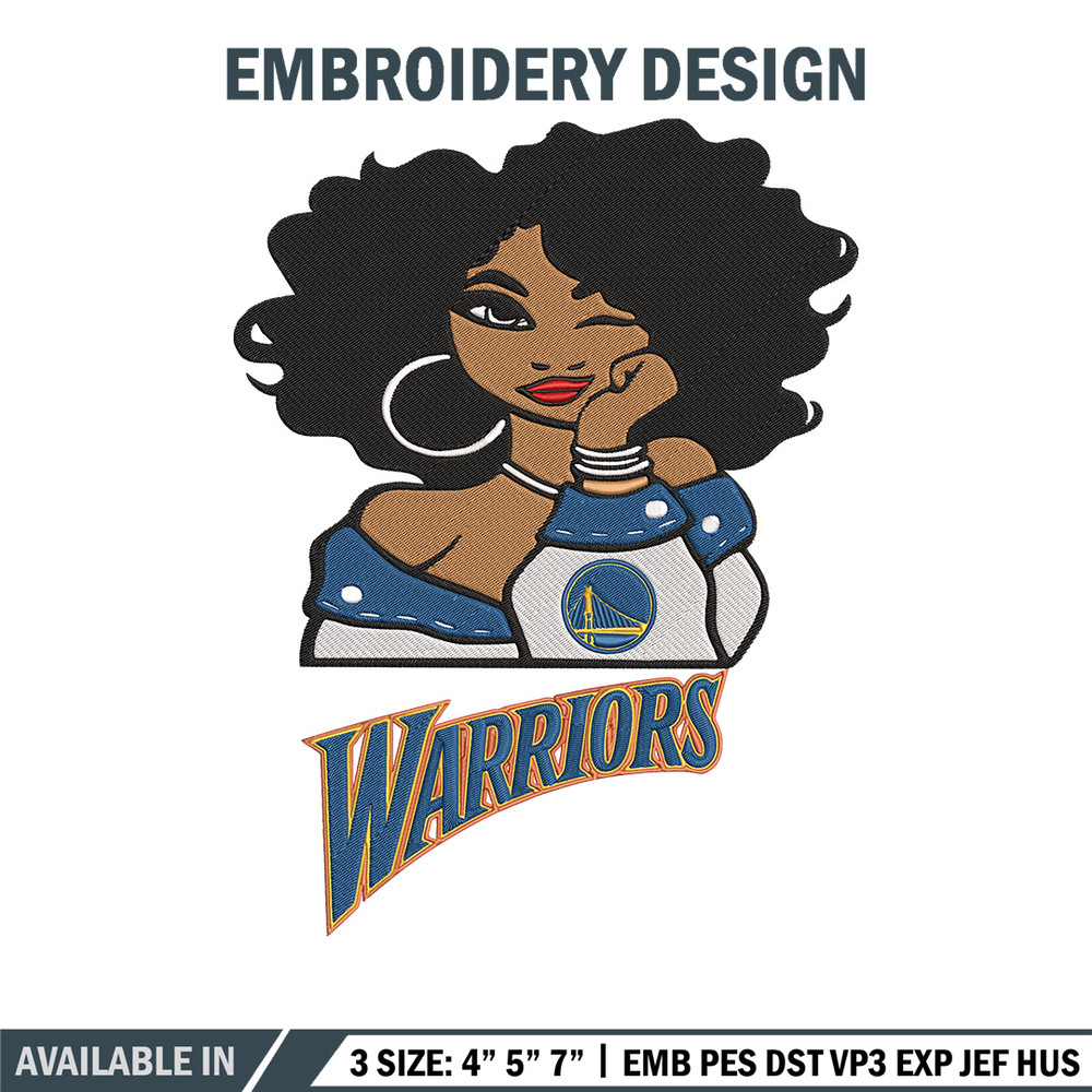 Golden State Warriors girl embroidery design, NBA embroidery,Sport embroidery, Embroidery design,Logo sport embroidery.jpg