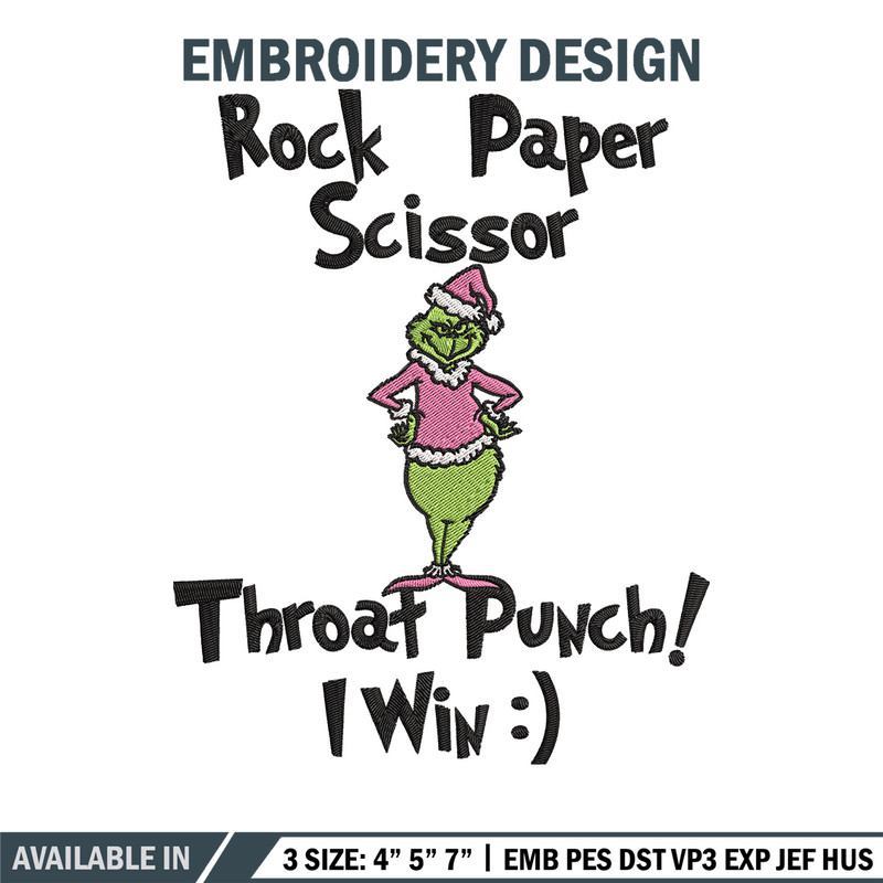 Grinch Embroidery Design, Grinch Embroidery, Embroidery File, Chrismas Embroidery, Anime shirt, Digital download.jpg