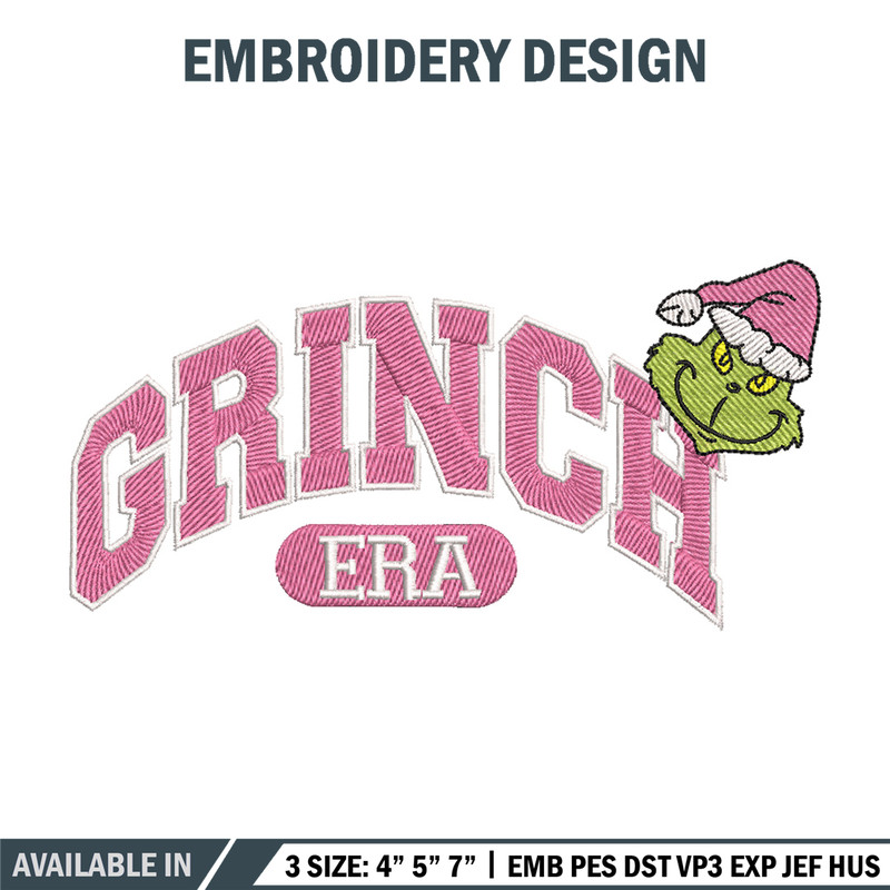 Grinch era embroidery design, Grinch embroidery, Chrismas design, Embroidery shirt, Embroidery file, Digital download.jpg