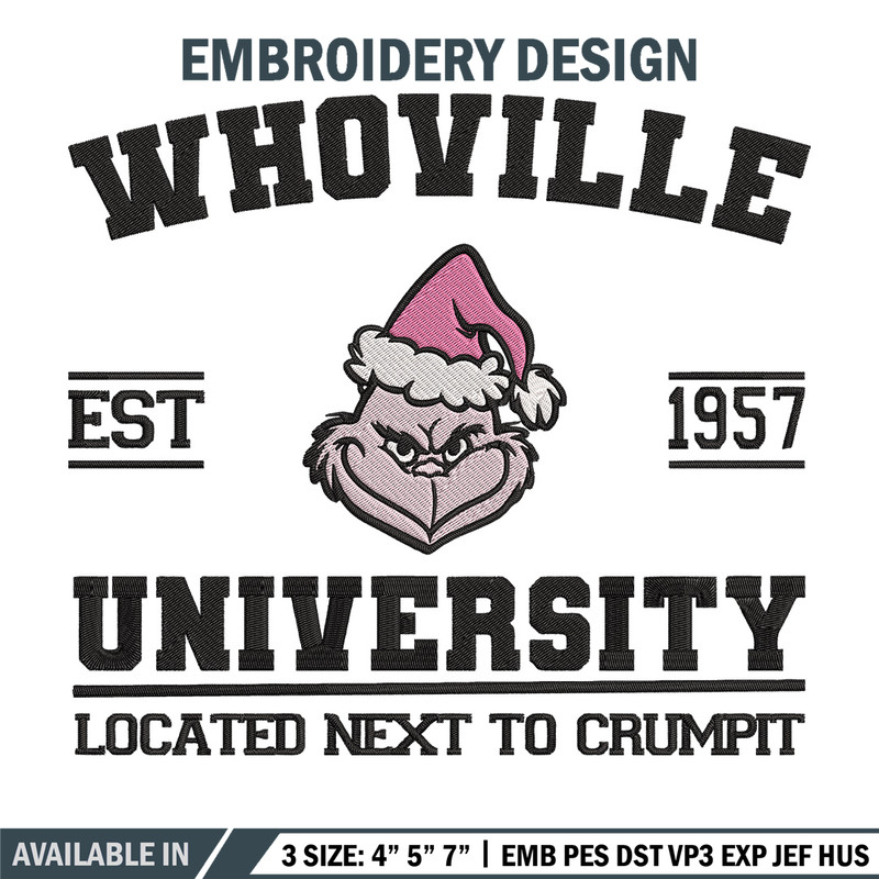 Grinch est 1957 Embroidery Design, Grinch Embroidery, Embroidery File, Chrismas Embroidery, Anime shirt,Digital download.jpg