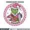Grinch logo embroidery design, Grinch embroidery, Chrismas design,Embroidery shirt, Embroidery file, Digital download.jpg
