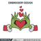 Grinch love embroidery design, Grinch embroidery, Chrismas design, Embroidery shirt, Embroidery file, Digital download.jpg