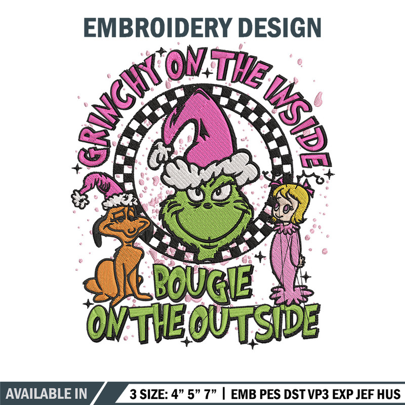 Grinch on the inside Embroidery Design, Grinch Embroidery, Embroidery File, Chrismas Embroidery, Digital download.jpg
