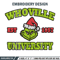 Grinch Whoville University Christmas Embroidery design, Grinch Christmas Embroidery, logo design, Digital download..jpg