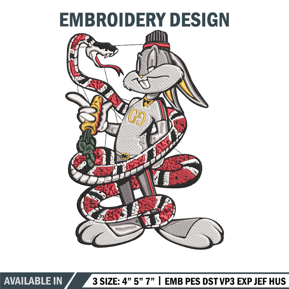 Gucci bunny Embroidery Design, Gucci Embroidery, Embroidery File, Anime Embroidery, Anime shirt, Digital download..jpg