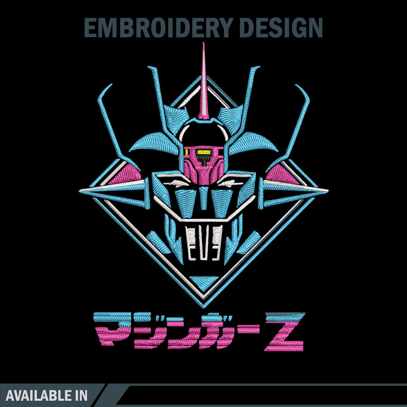 Gundam logo Embroidery Design, Gundam Embroidery, Embroidery File, Anime Embroidery, Anime shirt, Digital download.jpg