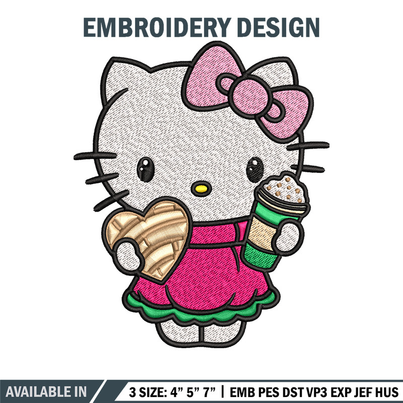 Hallokitty Embroidery design, Hallokitty Embroidery, cartoon design, Embroidery File, cartoon shirt, Digital download..jpg