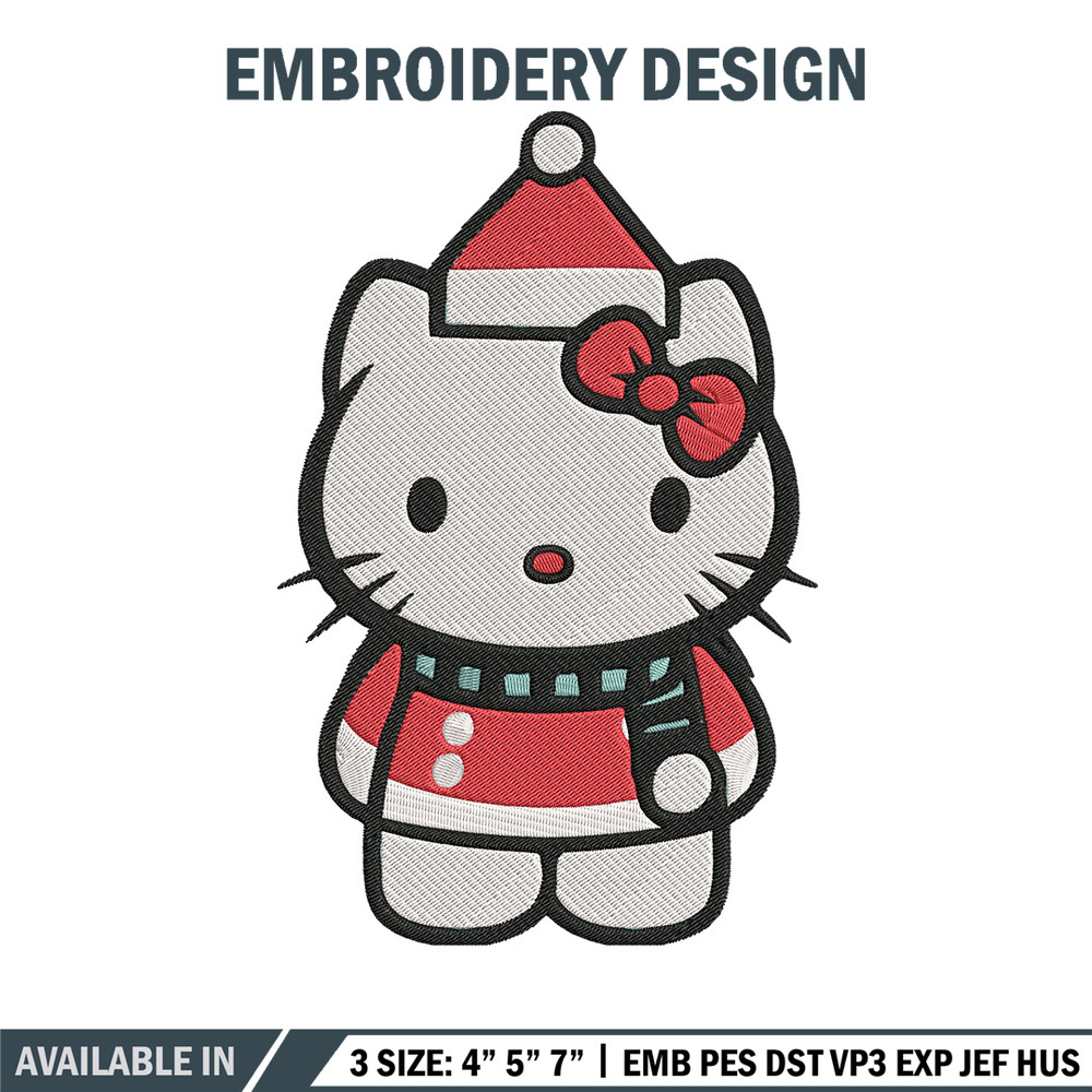 Hello kitty chrismas Embroidery Design, Kitty Embroidery,Embroidery File,Anime Embroidery, Anime shirt,Digital download.jpg