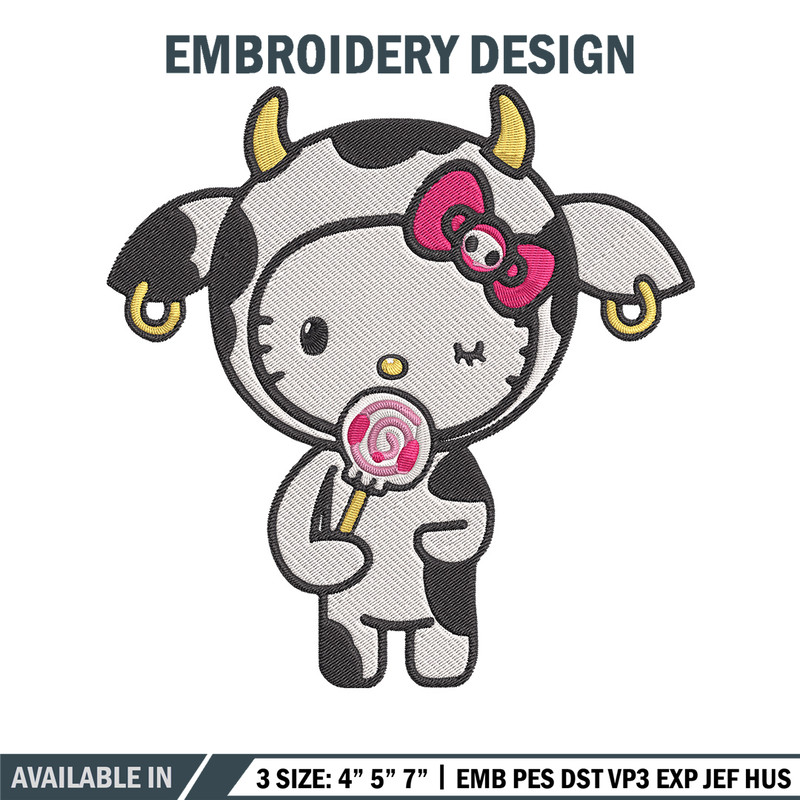 Hello kitty cow Embroidery Design, Hello kitty Embroidery, Embroidery File,Anime Embroidery,Anime shirt,Digital download.jpg