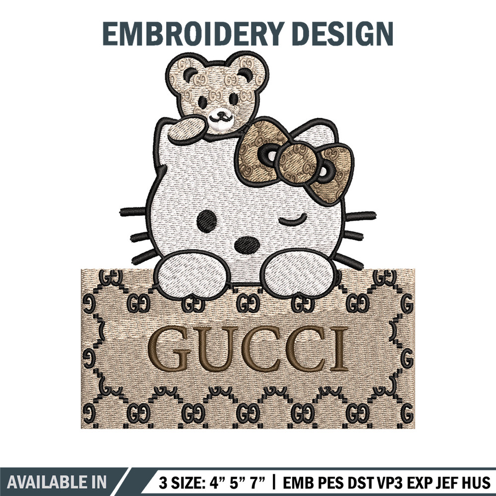 Hello kitty gucci Embroidery Design, Gucci Embroidery, Embroidery File, Logo shirt, Sport Embroidery, Digital download..jpg
