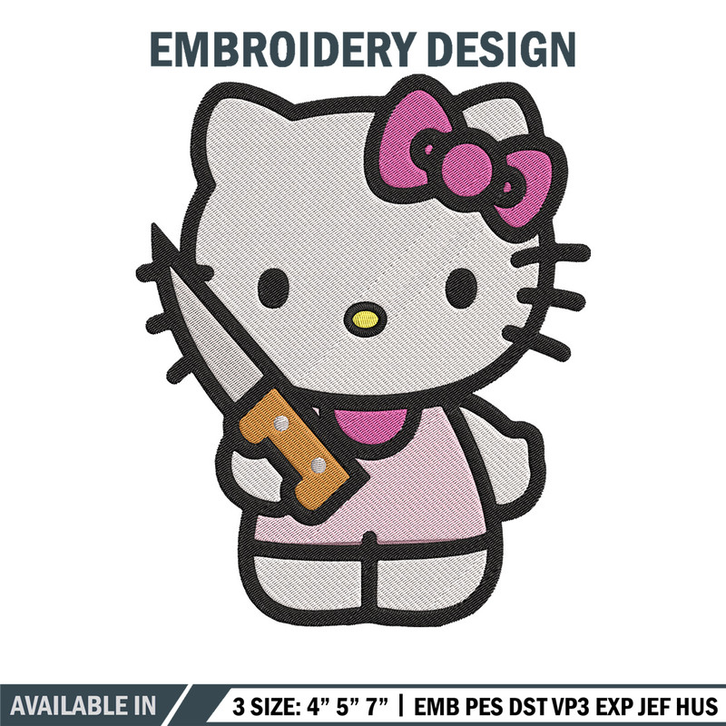 Hello kitty knife Embroidery Design, Hello kitty Embroidery, Embroidery File, Anime Embroidery, Digital download..jpg