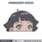 Himawari Peeker Embroidery Design, Naruto Embroidery, Embroidery File, Anime Embroidery, Anime shirt, Digital download.jpg