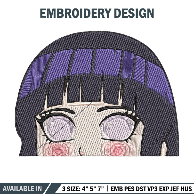 Hinata chibi Embroidery Design, Naruto Embroidery, Embroidery File, Anime Embroidery, Anime shirt, Digital download.jpg
