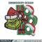 Ho Ho Ho The Grinch Embroidery design, Grinch christmas Embroidery, logo design, Embroidery File, Instant download..jpg