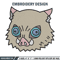 Inosuke sticker Embroidery Design, Demon slayer Embroidery, Embroidery File, Anime Embroidery, Digital download.jpg