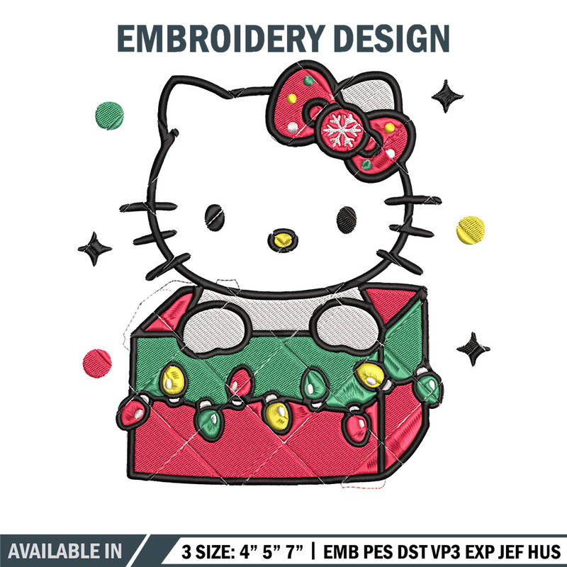 Kitty chrismas Embroidery Design, Hello kitty Embroidery, Embroidery File, Anime Embroidery,Anime shirt,Digital download.jpg