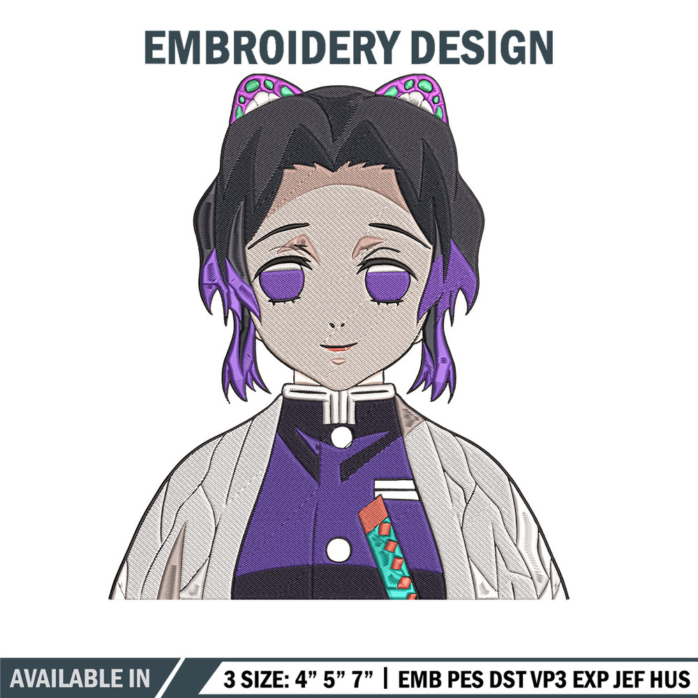 Kochou Shinobu Embroidery Design, Demon slayer Embroidery, Embroidery File,Anime Embroidery,Anime shirt,Digital download.jpg