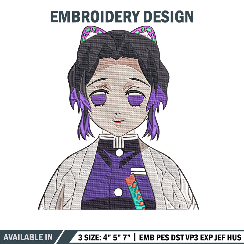 Kochou Shinobu Embroidery Design, Demon slayer Embroidery, Embroidery File,Anime Embroidery,Anime shirt,Digital download.jpg