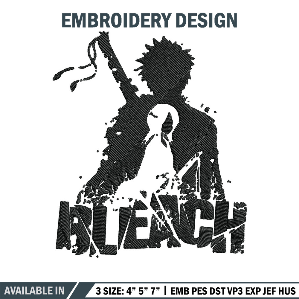 Kurosaki Ichigo Embroidery Design, Bleach Embroidery, Embroidery File, Anime Embroidery,Anime shirt, Digital download.jpg