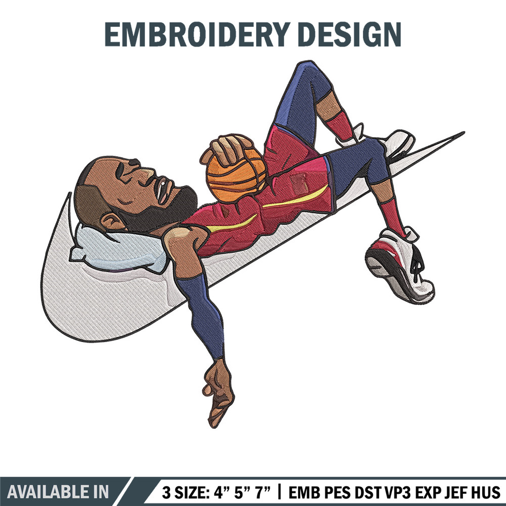 Lebron james Embroidery Design, Basketball Embroidery, Embroidery File, Nike Embroidery, Anime shirt, Digital download.jpg