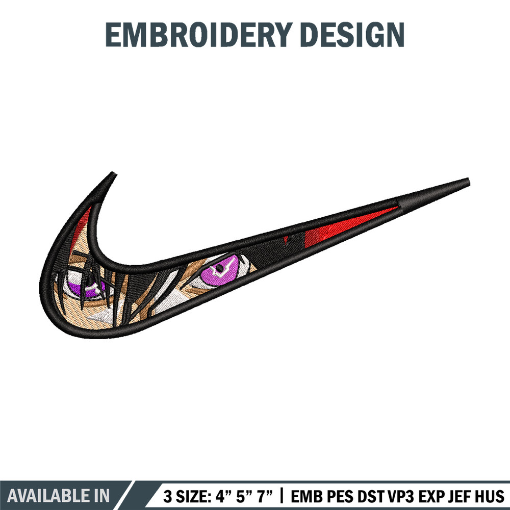 Lelouch vi Britannia Nike embroidery design, anime embroidery, nike design, anime design, anime shirt, Digital download.jpg