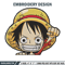 Luffy Chibi Embroidery Design, One piece Embroidery, Embroidery File, Anime Embroidery, Anime shirt, Digital download.jpg