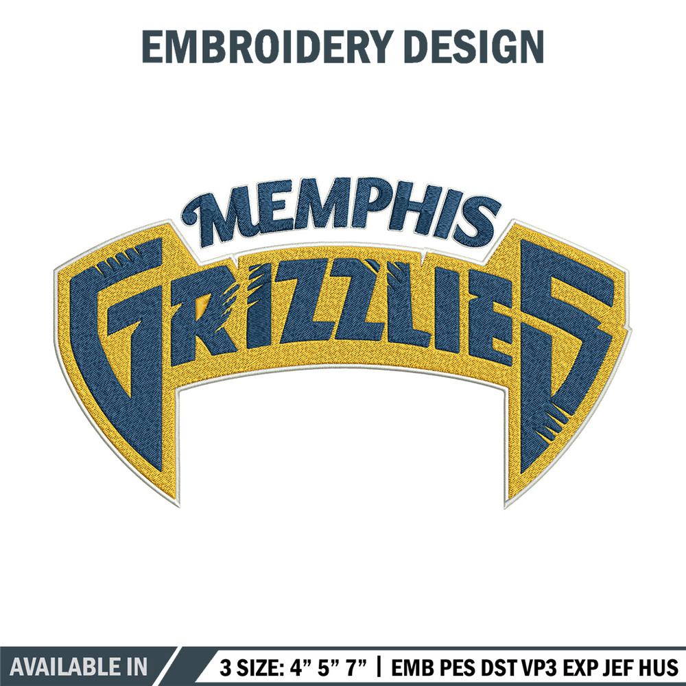 Memphis Grizzlies logo embroidery design, NBA embroidery, Sport embroidery,Embroidery design, Logo sport embroidery.jpg