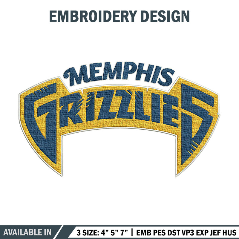 Memphis Grizzlies logo embroidery design, NBA embroidery, Sport embroidery,Embroidery design, Logo sport embroidery.jpg