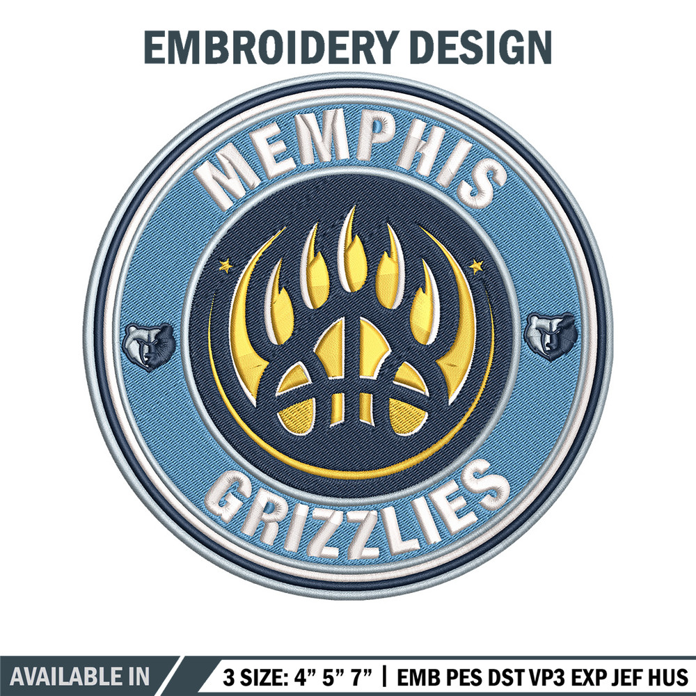Memphis Grizzlies logo embroidery design, NBA embroidery,Sport embroidery,Embroidery design, Logo sport embroidery.jpg