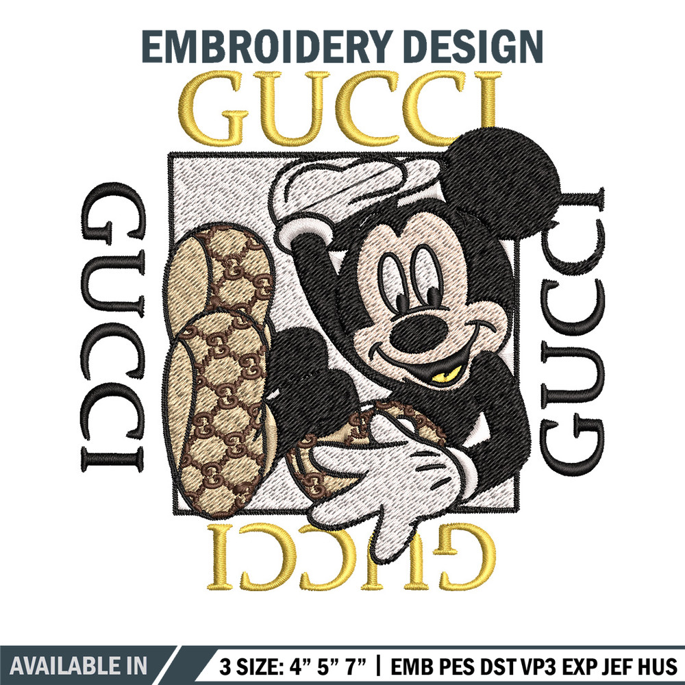 Mickey box gucci Embroidery Design, Gucci Embroidery, Brand Embroidery, Logo shirt, Embroidery File, Digital download.jpg