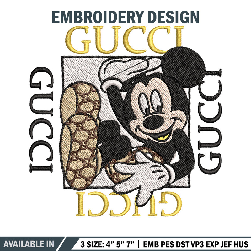 Mickey box gucci Embroidery Design, Gucci Embroidery, Brand Embroidery, Logo shirt, Embroidery File, Digital download.jpg