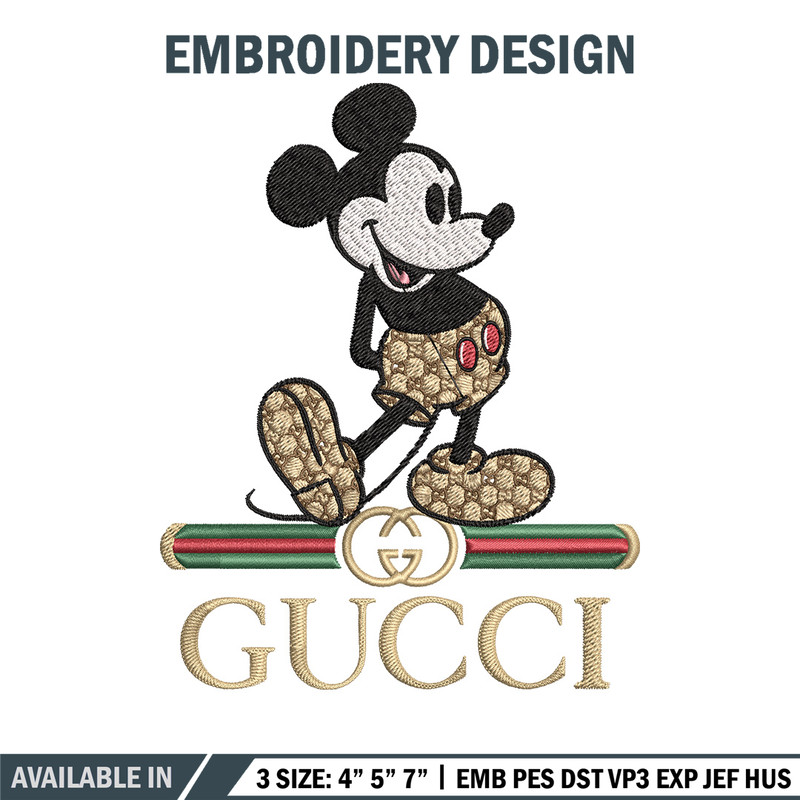 Mickey gucci Embroidery Design, Gucci Embroidery, Embroidery File,Logo shirt, Sport Embroidery,Digital download.jpg