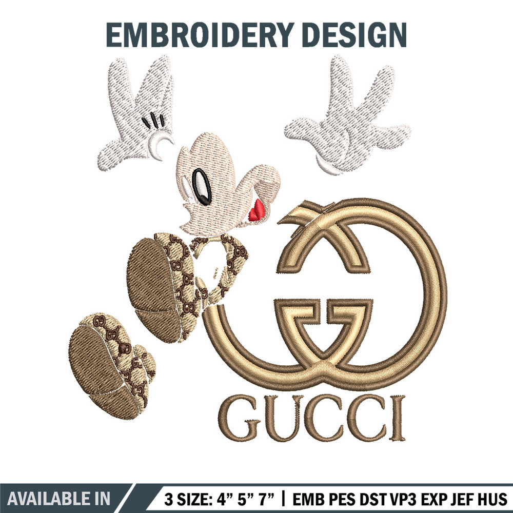 Mickey gucci Embroidery Design, Mickey Embroidery, Embroidery File, Logo shirt, Sport Embroidery, Digital download..jpg