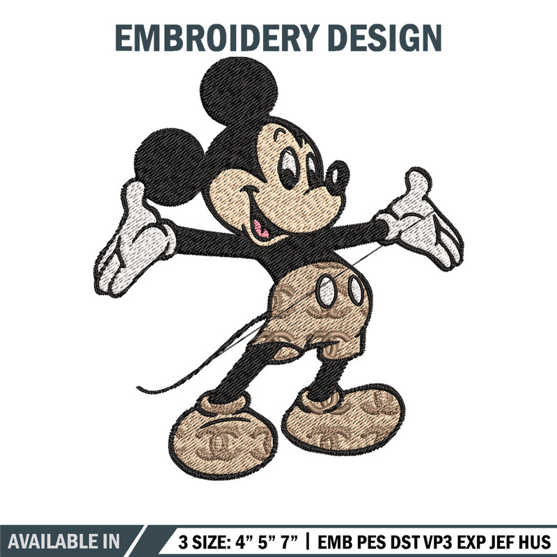 Mickey happy Embroidery Design, Gucci Embroidery, Brand Embroidery, Embroidery File, Logo shirt, Digital download.jpg