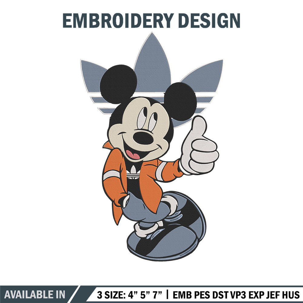 Mickey x adidas Embroidery Design, Mickey Embroidery, Embroidery File, Adidas Embroidery, Anime shirt, Digital download.jpg