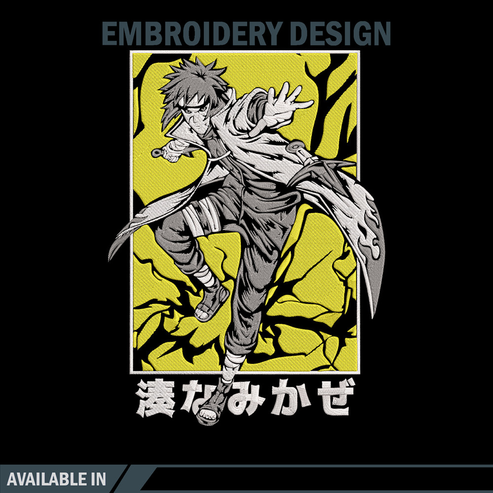 Minato poster Embroidery Design, Naruto Embroidery,Embroidery File, Anime Embroidery, Anime shirt, Digital download.jpg