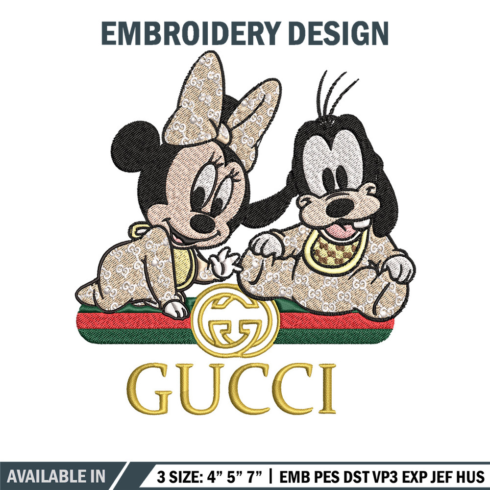 Minnie goofy baby Embroidery Design, Gucci Embroidery, Embroidery File, Logo shirt, Sport Embroidery, Digital download..jpg