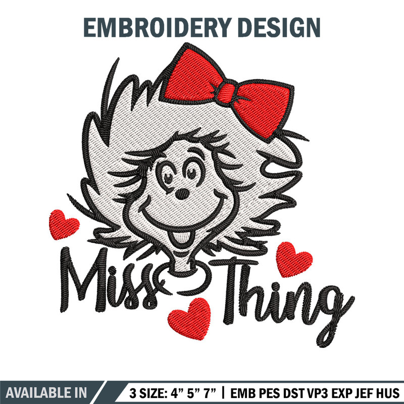 Miss Thing Dr Seuss Embroidery Design, Dr Seuss Embroidery, Embroidery File, Embroidery design, Digital download..jpg