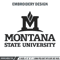 Montana State logo embroidery design, University embroidery, Sport embroidery, logo sport embroidery, Embroidery design.jpg