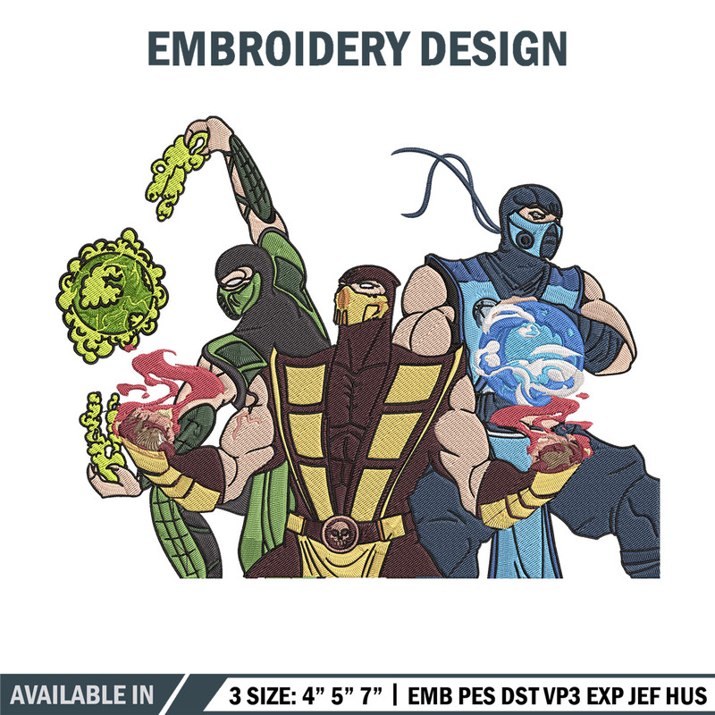 Mortal Kombat Ninja Embroidery Design, Mortal Embroidery, Embroidery File, Anime Embroidery,Anime shirt,Digital download.jpg