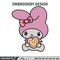 My Melody Embroidery Design, My Melody cartoon Embroidery, Embroidery File, Cartoon shirt, Digital download..jpg